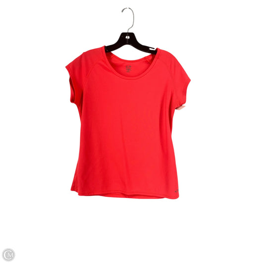 Athletic Top Short Sleeve By Champion In Coral, Size: L