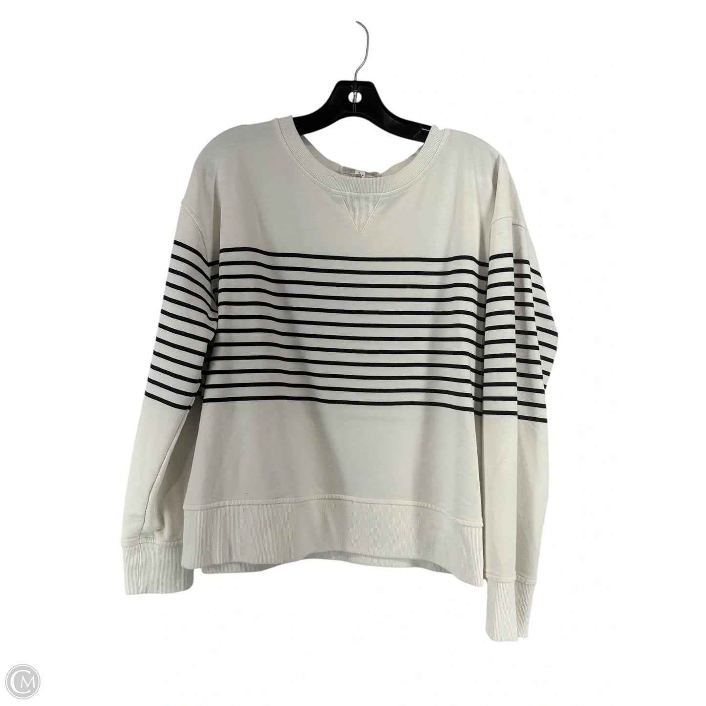 Top Long Sleeve By Jane And Delancey In Striped Pattern, Size: L