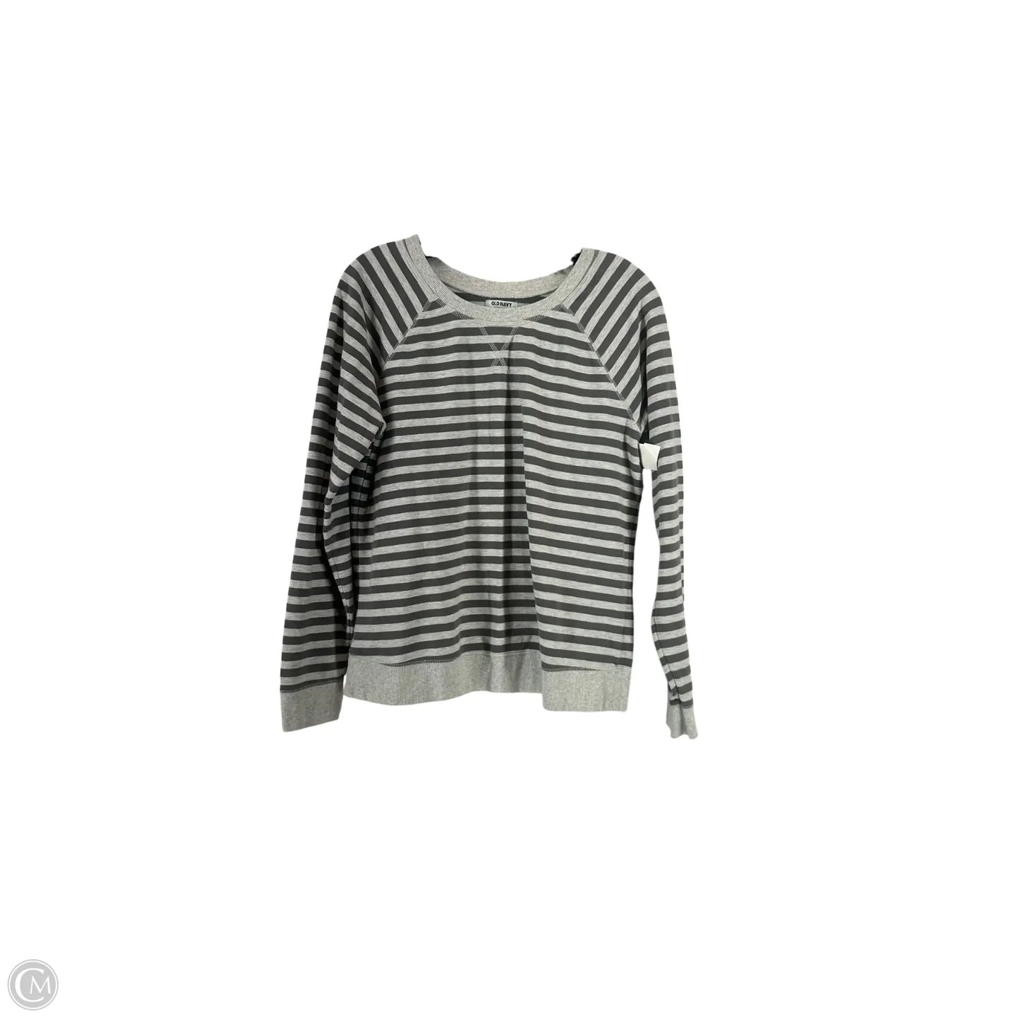 Top Long Sleeve Basic By Old Navy In Striped Pattern, Size: L