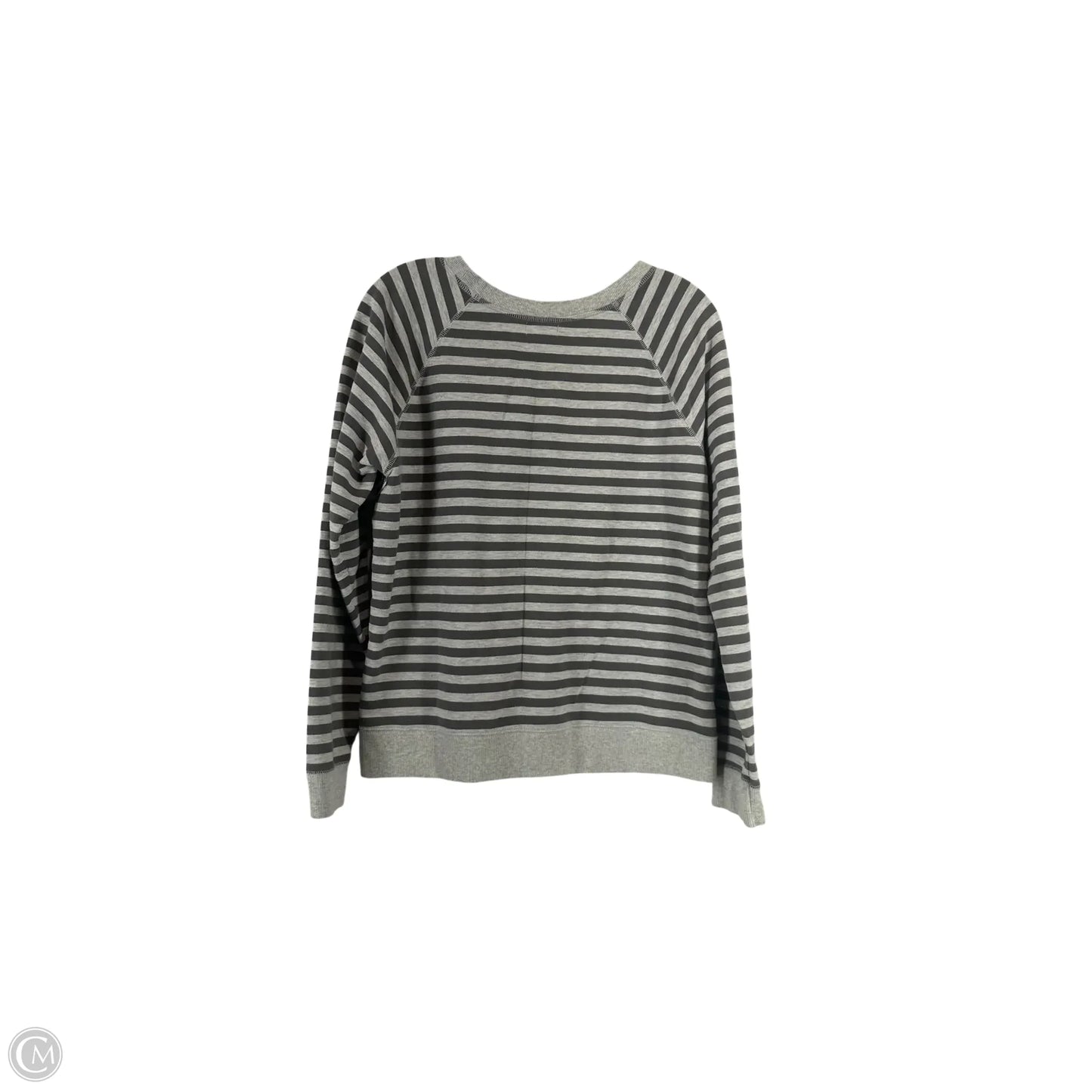 Top Long Sleeve Basic By Old Navy In Striped Pattern, Size: L