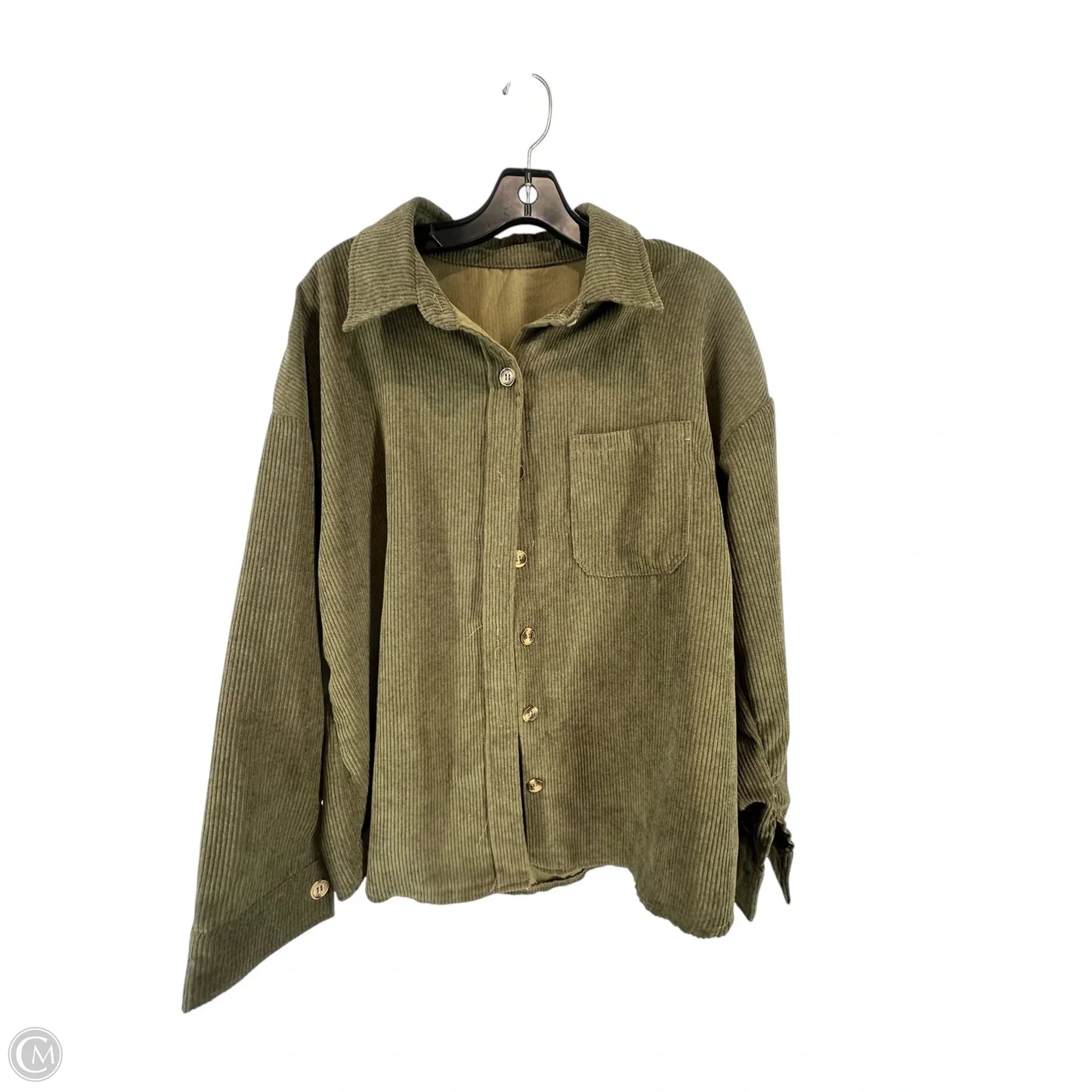 Top Long Sleeve By Clothes Mentor In Green, Size: S