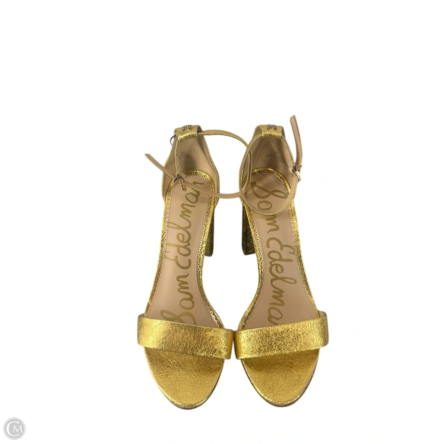 Shoes Heels Block By Sam Edelman In Gold, Size: 8.5