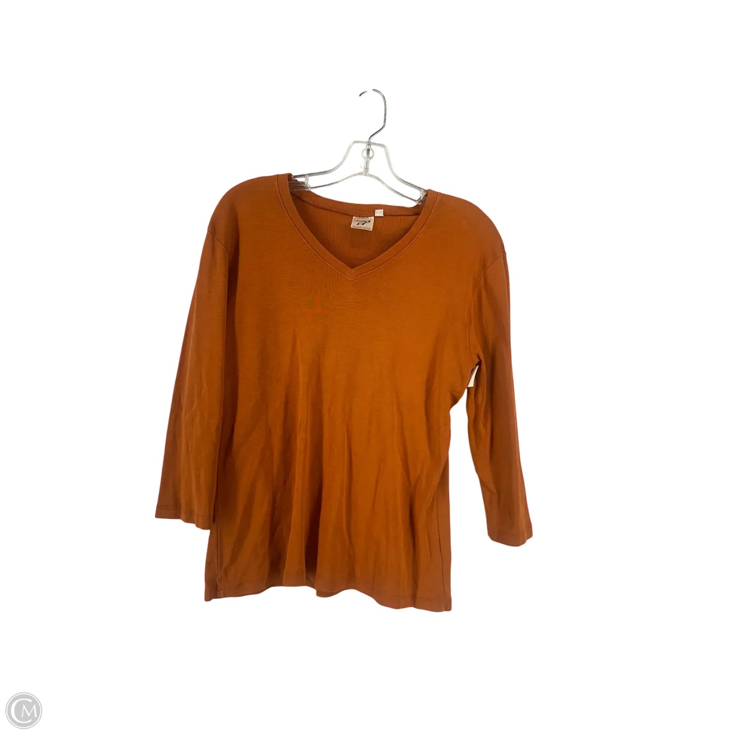 Top Long Sleeve By Clothes Mentor In Orange, Size: L