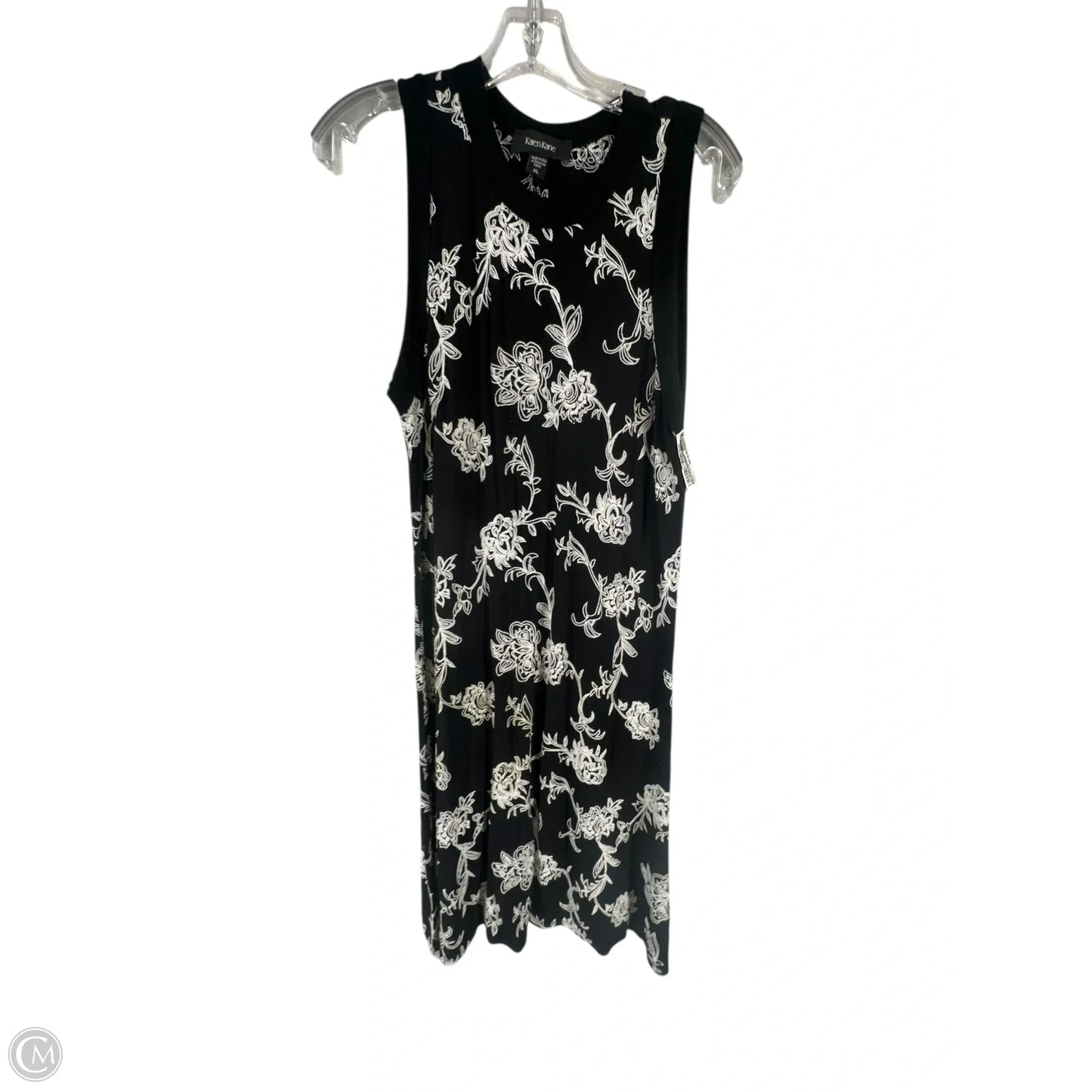 Dress Casual Short By Karen Kane In Black & White, Size: Xl