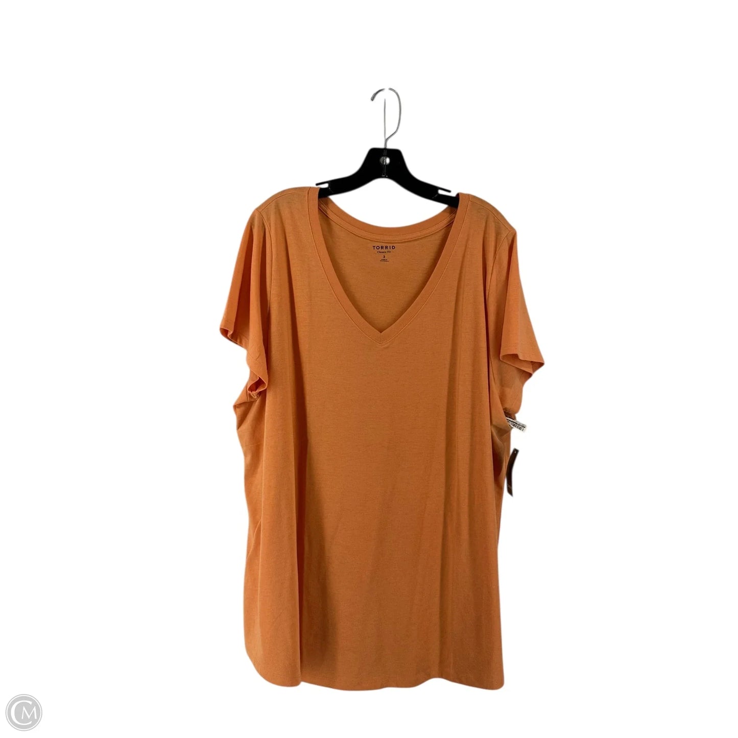 Top Short Sleeve Basic By Torrid In Orange, Size: 3x