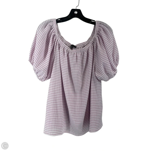 Top Short Sleeve By Lane Bryant In Purple, Size: 18