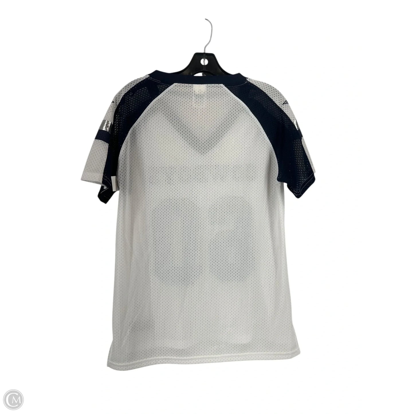 Top Short Sleeve By Pink In Blue & White, Size: S