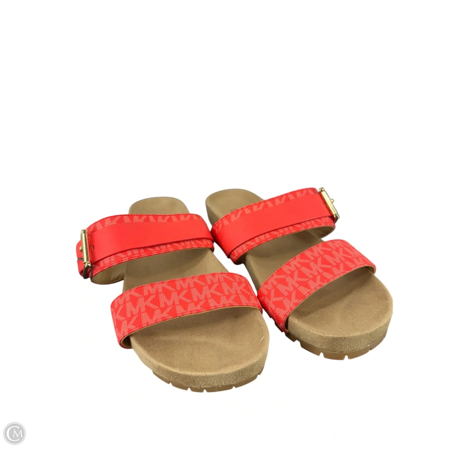 Sandals Flats By Michael By Michael Kors In Red, Size: 7.5