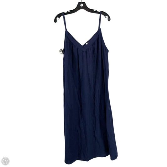 Dress Casual Midi By Gap In Blue, Size: L