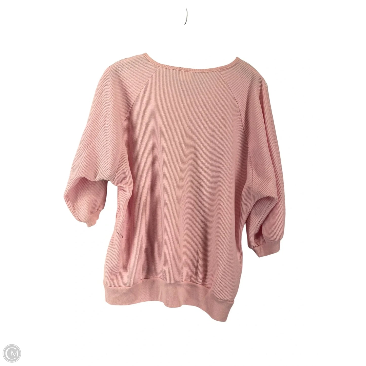 Top Long Sleeve By Cmc In Pink, Size: L