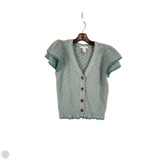 Vest Sweater By Design History In Blue, Size: M