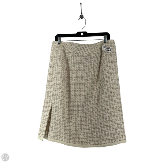 Skirt Midi By Chadwicks In Cream, Size: L