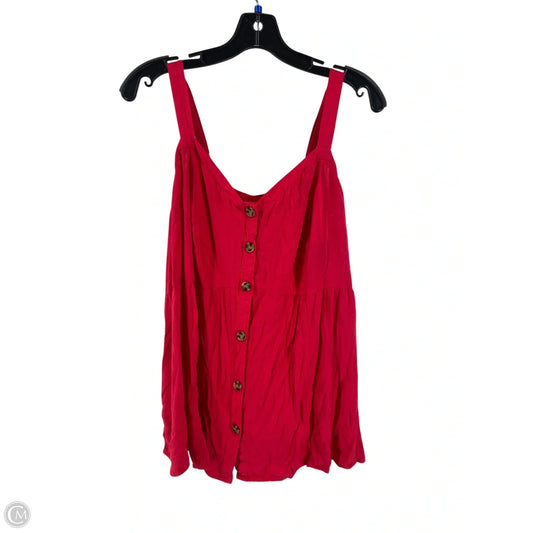 Top Sleeveless By Torrid In Red, Size: 2x