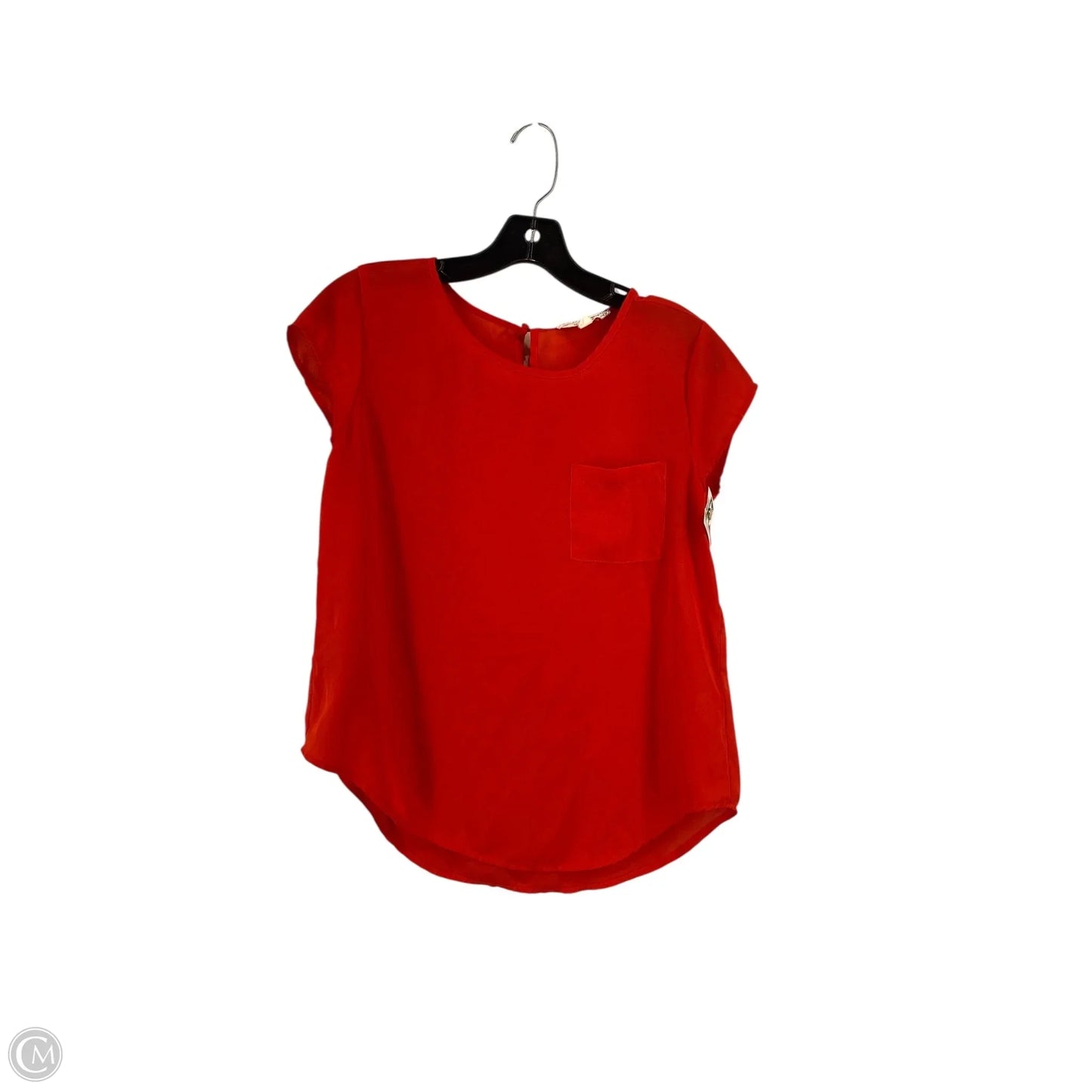 Top Short Sleeve By Pink Rose In Red, Size: S