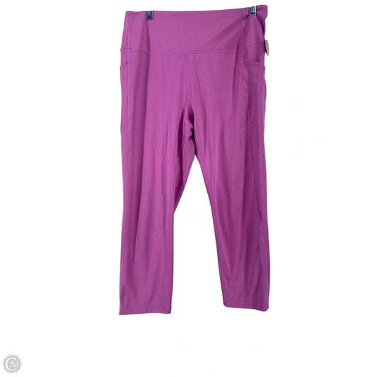 Athletic Leggings By Gapfit In Purple, Size: L