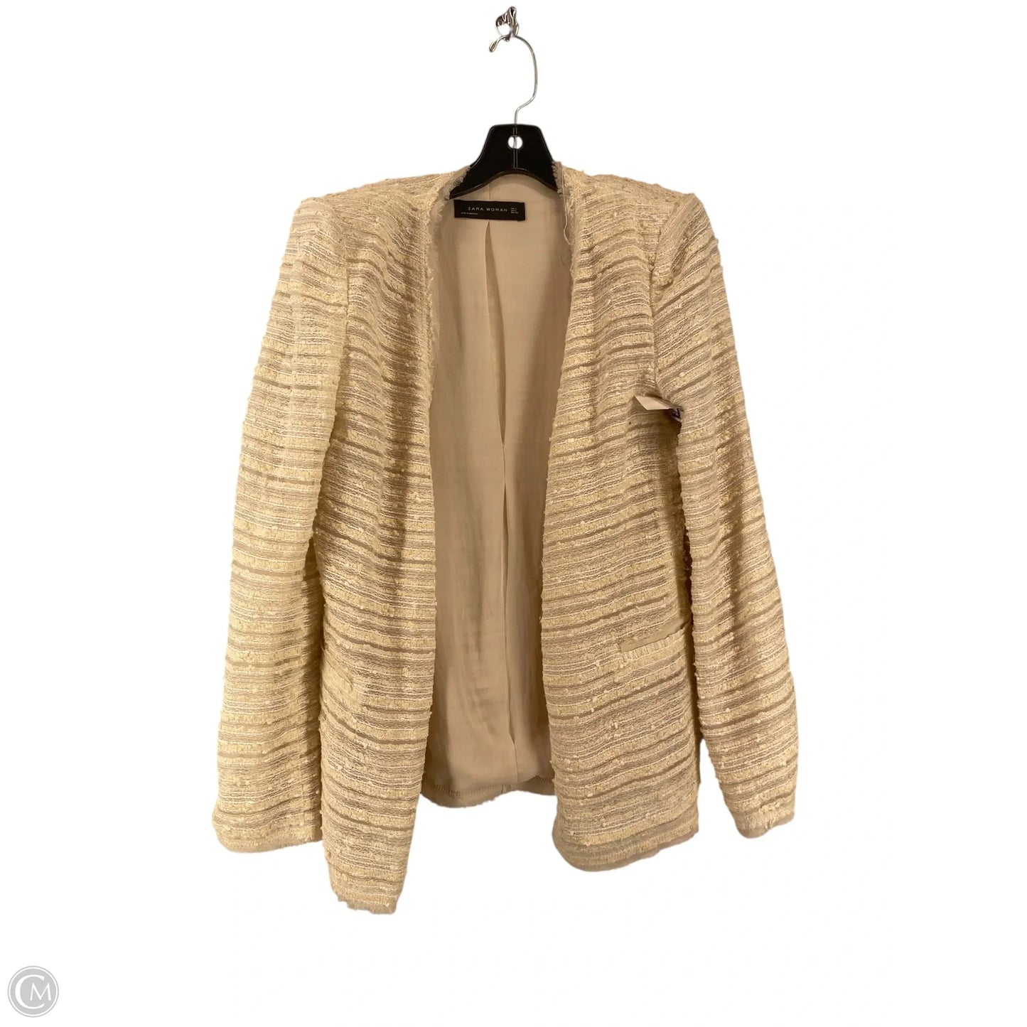 Blazer By Zara Women In Cream, Size: L
