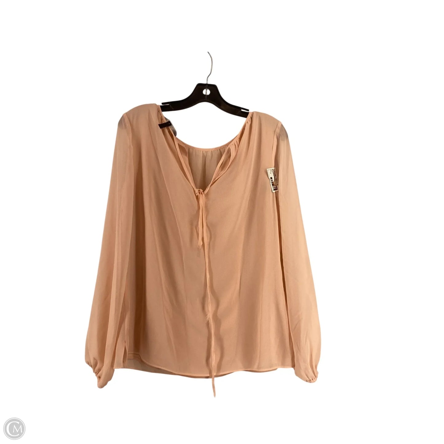 Blouse Long Sleeve By White House Black Market In Pink, Size: 10