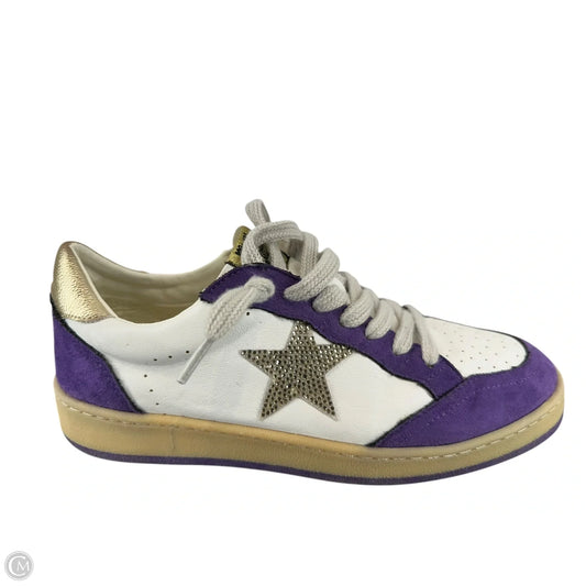 Shoes Sneakers By Clothes Mentor In Purple & White, Size: 8