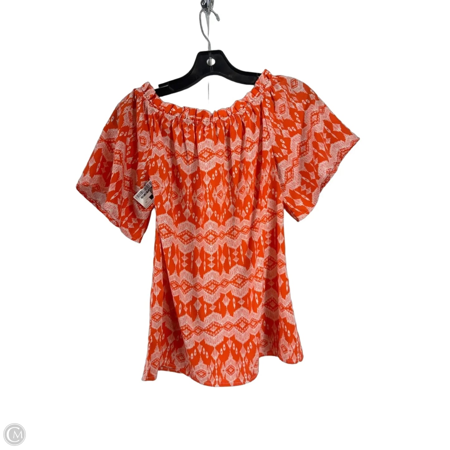 Top Short Sleeve By New York And Co In Red, Size: Xs
