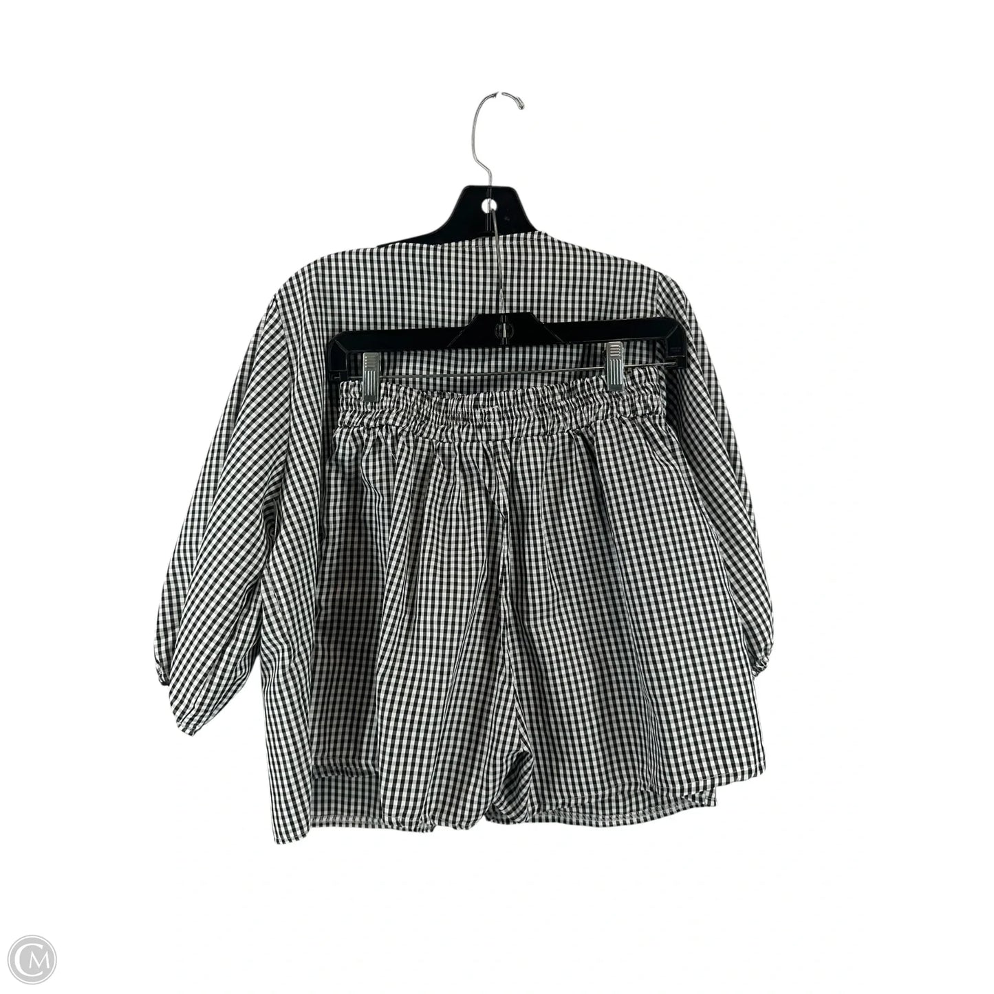Shorts Set By Clothes Mentor In Checkered Pattern, Size: Xl