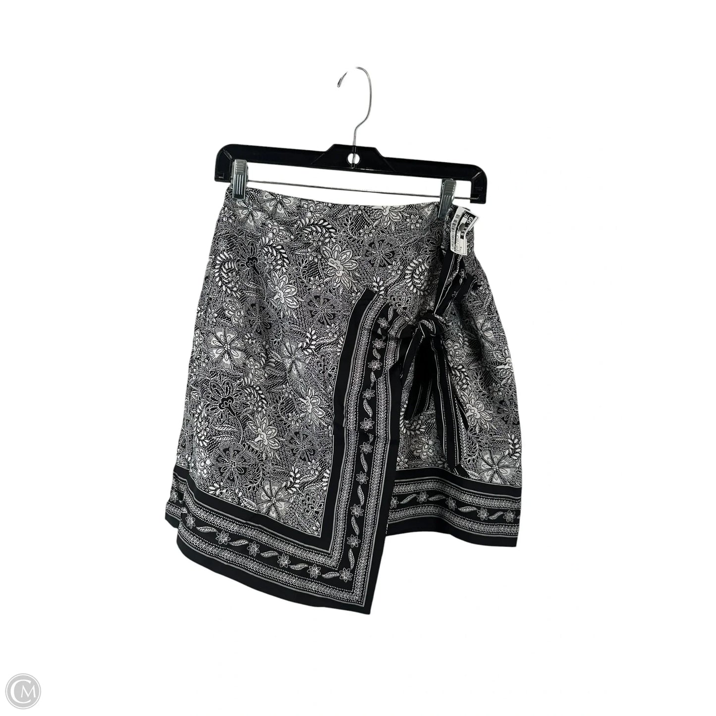 Skirt Mini & Short By Loft In Black & White, Size: 0
