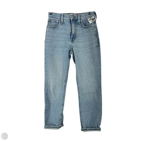 Jeans Straight By Madewell In Blue Denim, Size: Xs
