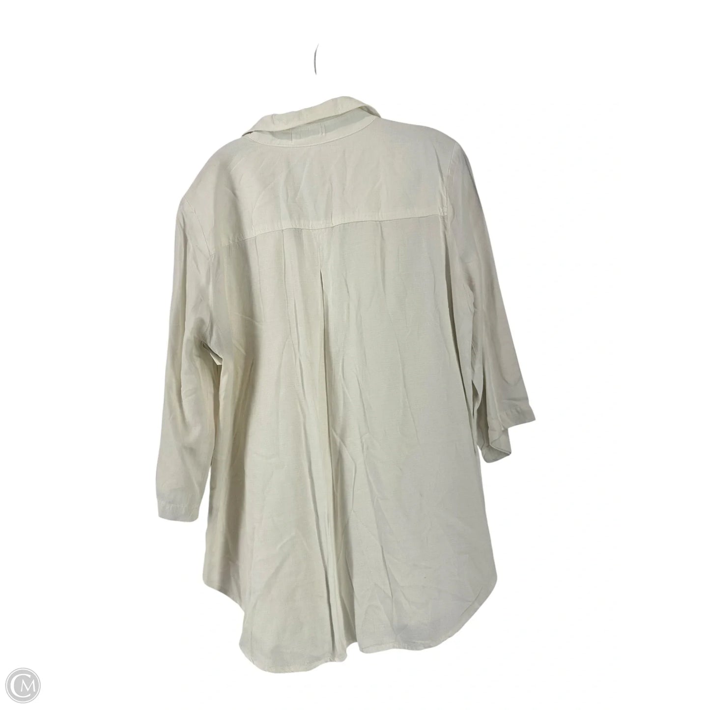 Top 3/4 Sleeve By Bella Dahl In White, Size: Xxsp
