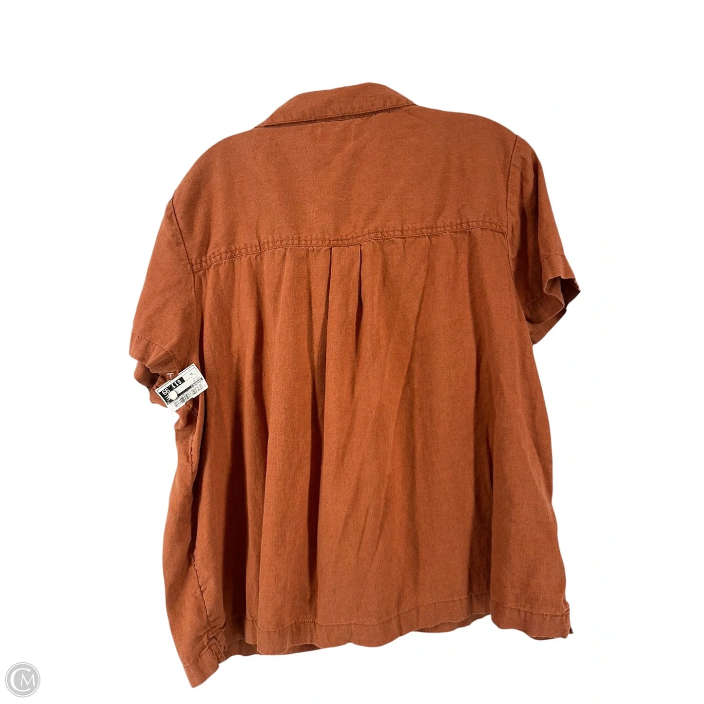 Top Short Sleeve By Wonderly In Orange, Size: Xl
