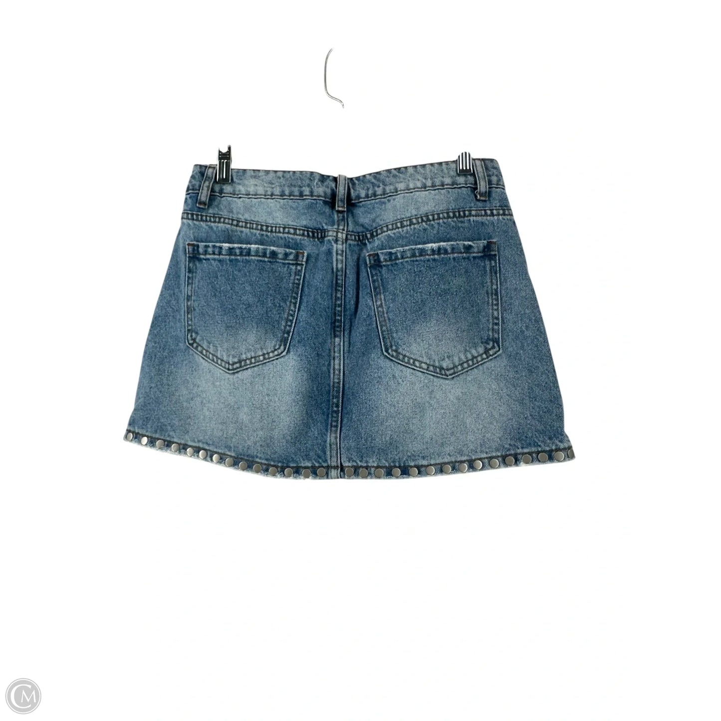 Skirt Mini & Short By Altard State In Blue Denim, Size: S
