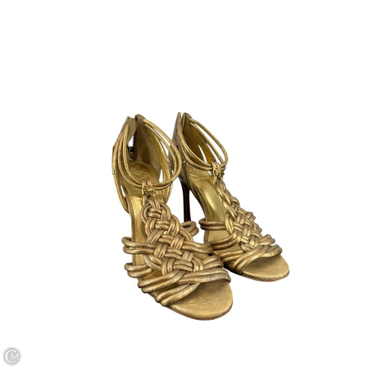 Sandals Designer By Tory Burch In Gold, Size: 7.5