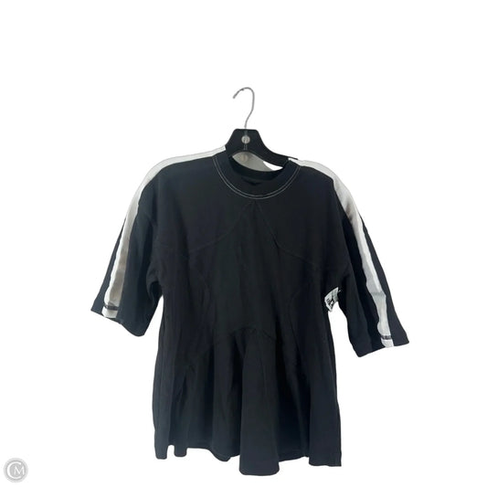 Athletic Top Short Sleeve By Free People In Black, Size: Xs