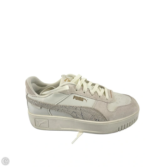 Shoes Sneakers By Puma In Cream, Size: 7.5