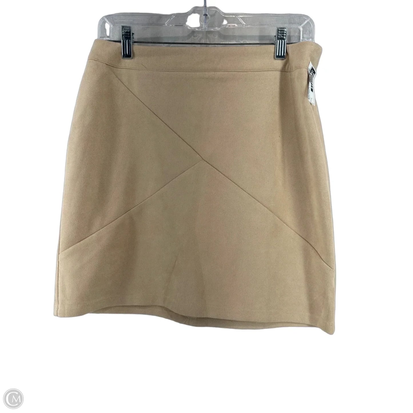 Skirt Mini & Short By Mangopop In Tan, Size: L