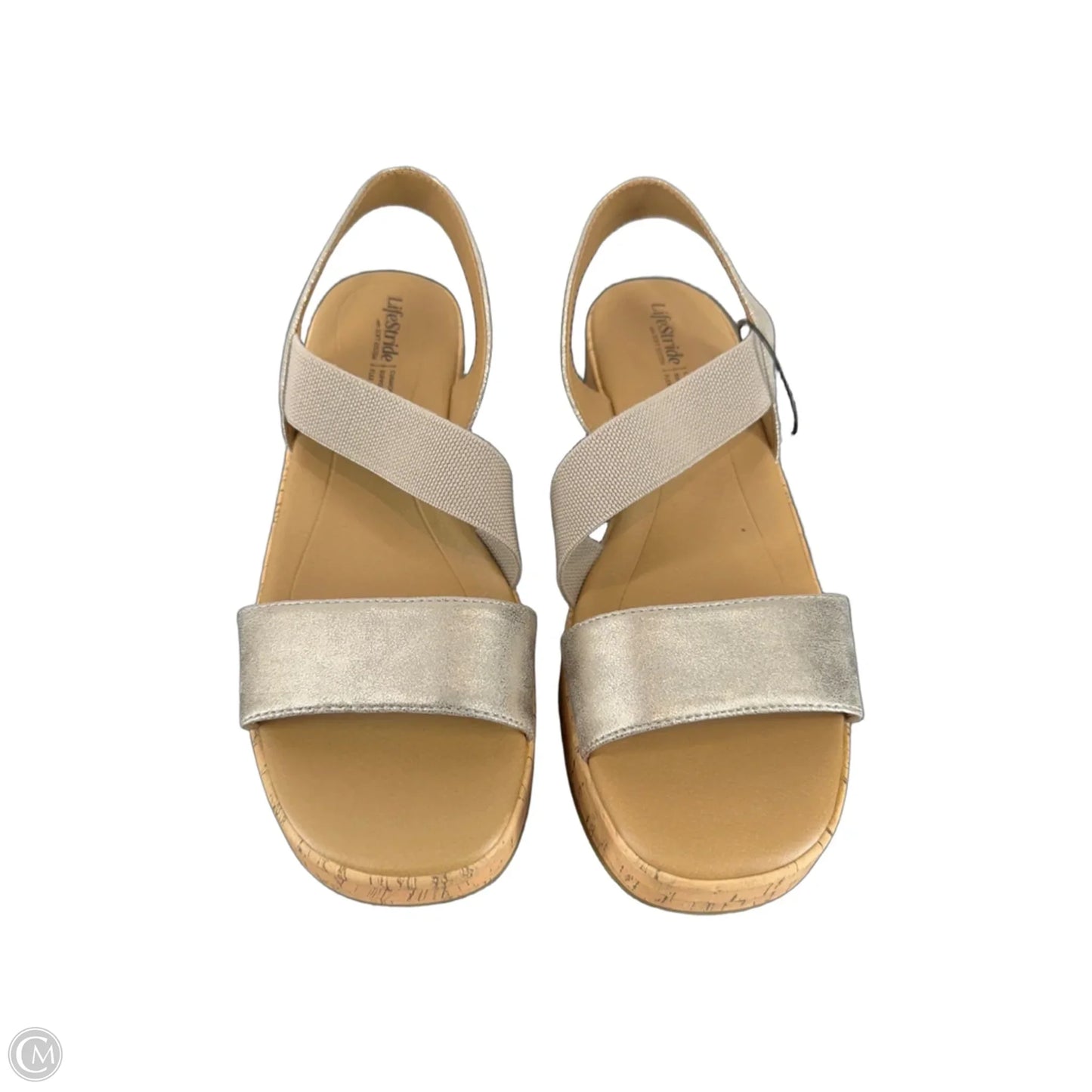 Sandals Flats By Life Stride In Grey, Size: 10