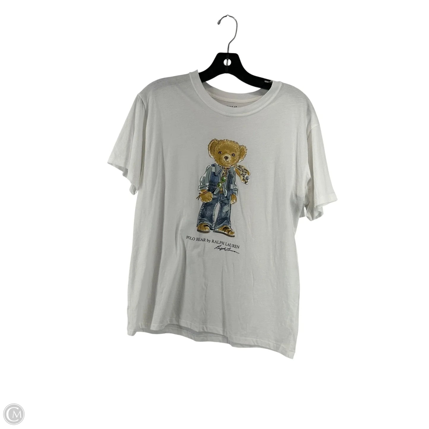 Top Short Sleeve By Polo Ralph Lauren In White, Size: M