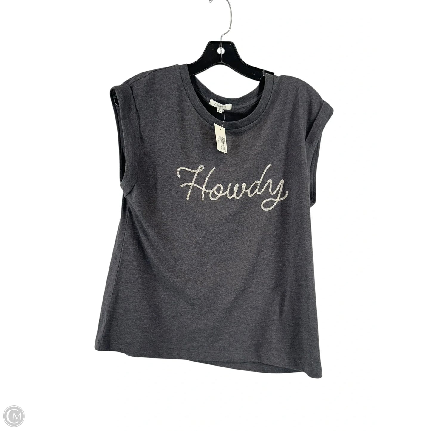 Top Sleeveless By Z Supply In Grey, Size: M
