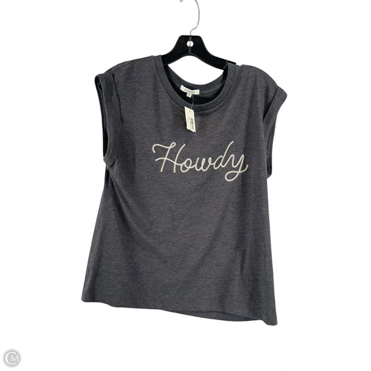 Top Sleeveless By Z Supply In Grey, Size: M