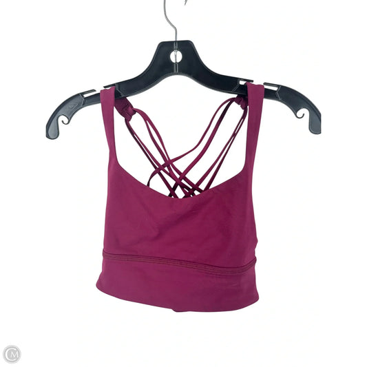 Athletic Bra By Lululemon In Purple, Size: M