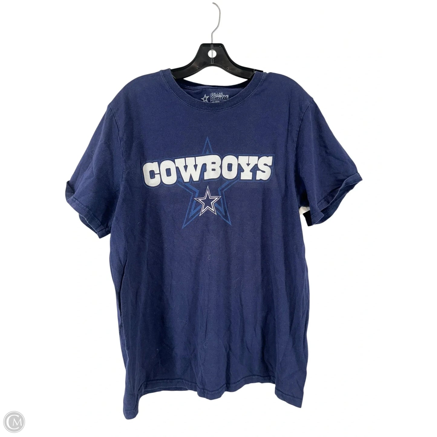 Top Short Sleeve By Clothes Mentor In Navy, Size: L