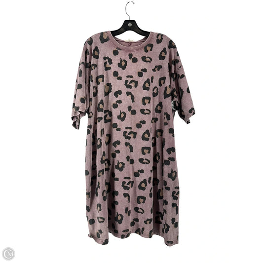 Dress Casual Short By Easel In Purple, Size: 2x