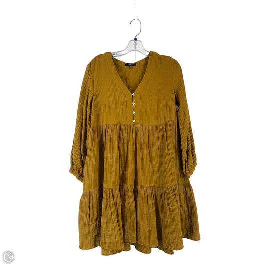 Dress Casual Short By Madewell In Yellow, Size: 2