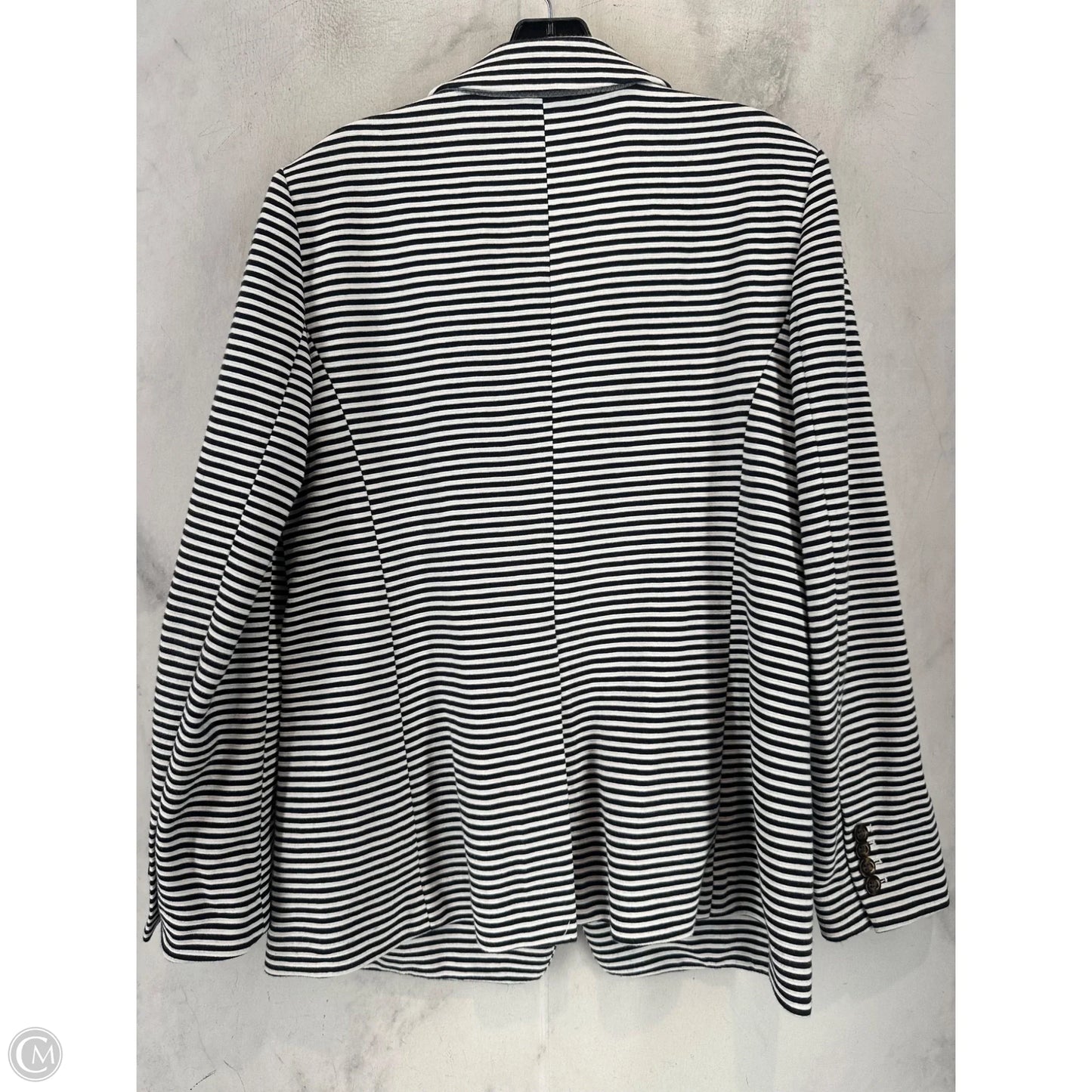 Blazer By Ann Taylor In Striped Pattern, Size: 10