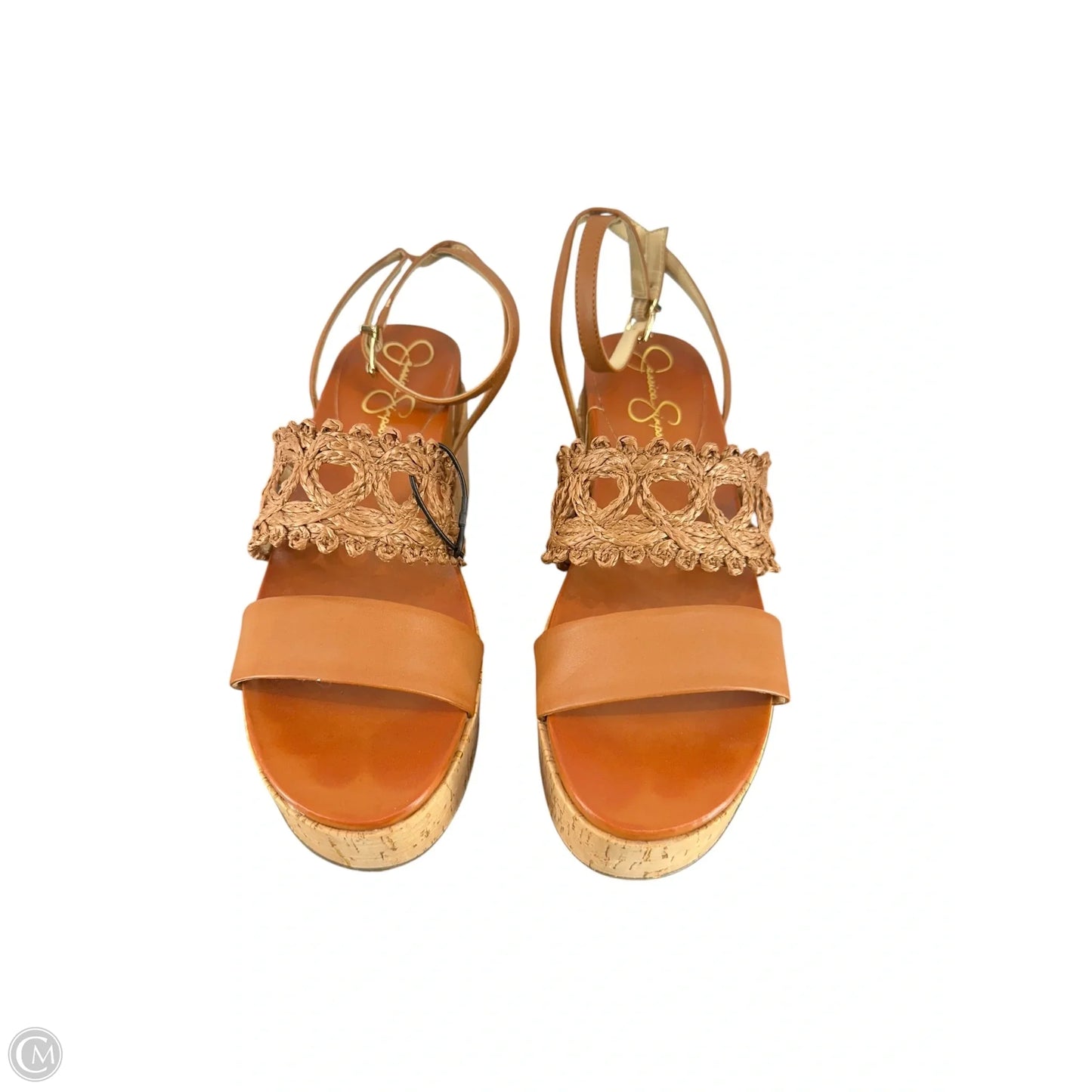 Sandals Heels Platform By Jessica Simpson In Brown, Size: 8.5