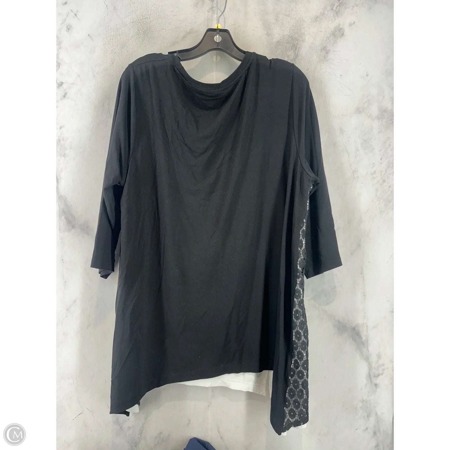 Top Long Sleeve By Chicos In Black, Size: 30