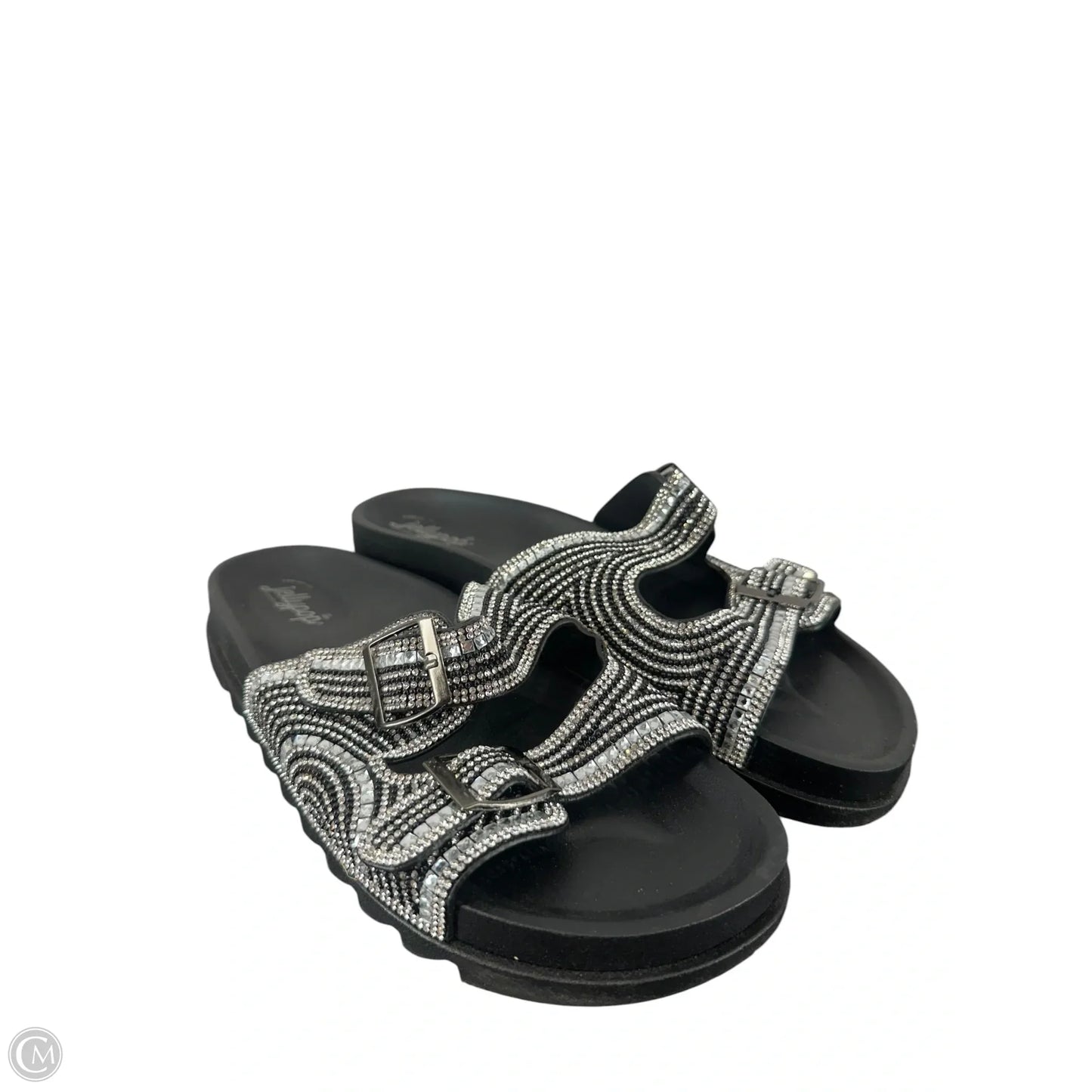 Sandals Flats By Jelly Pop In Black, Size: 9