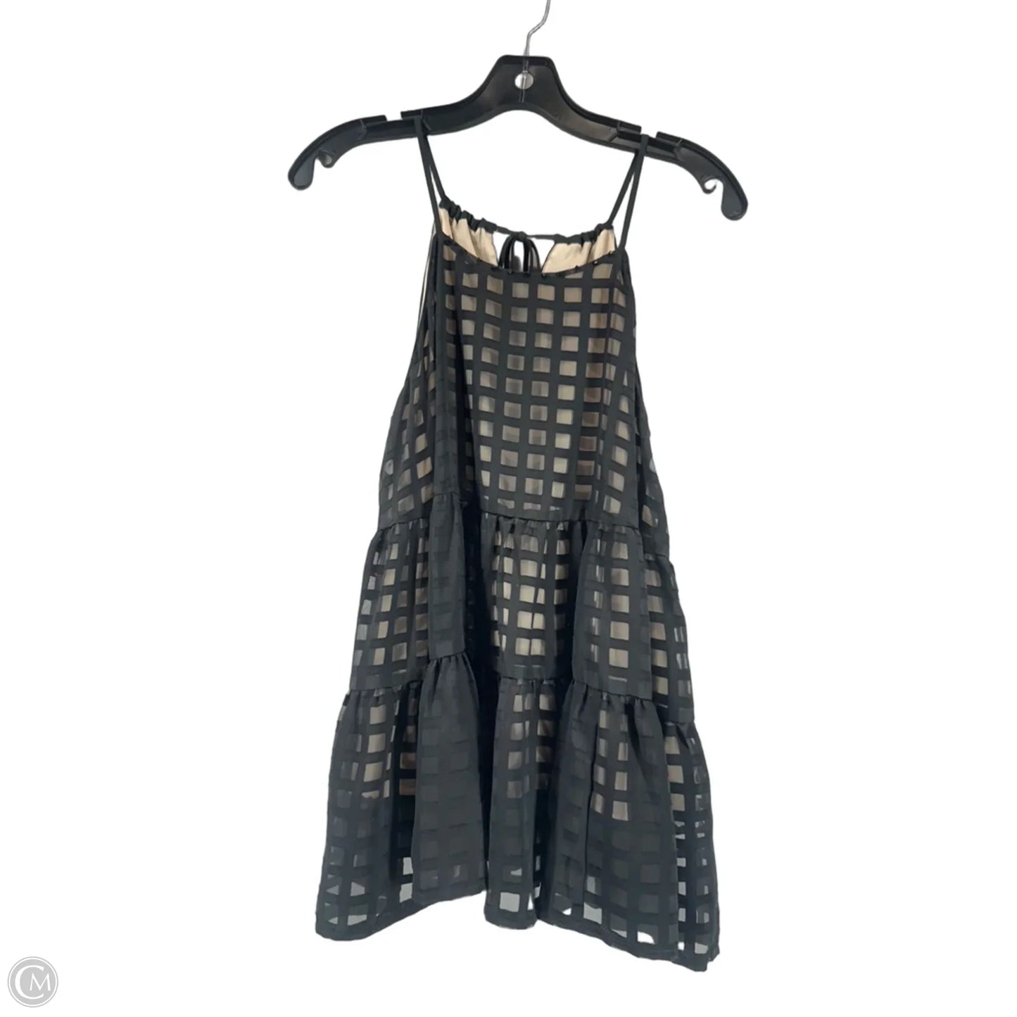 Top Sleeveless By Hd In Paris In Black & Cream, Size: S
