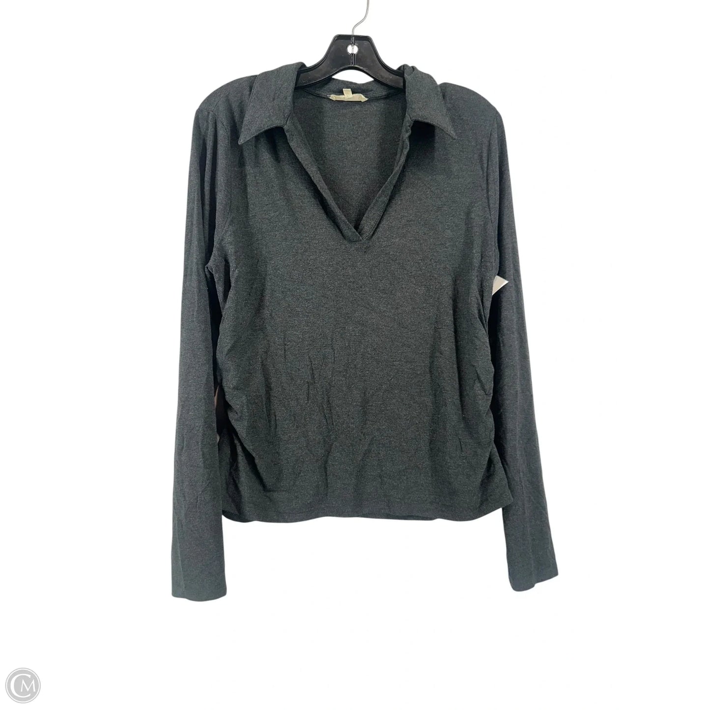 Top Long Sleeve By Madewell In Grey, Size: Xl