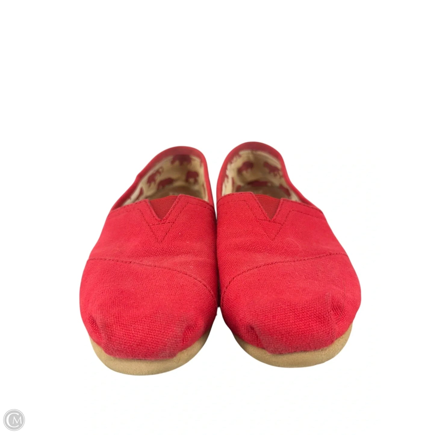 Shoes Flats By Toms In Red, Size: 6.5