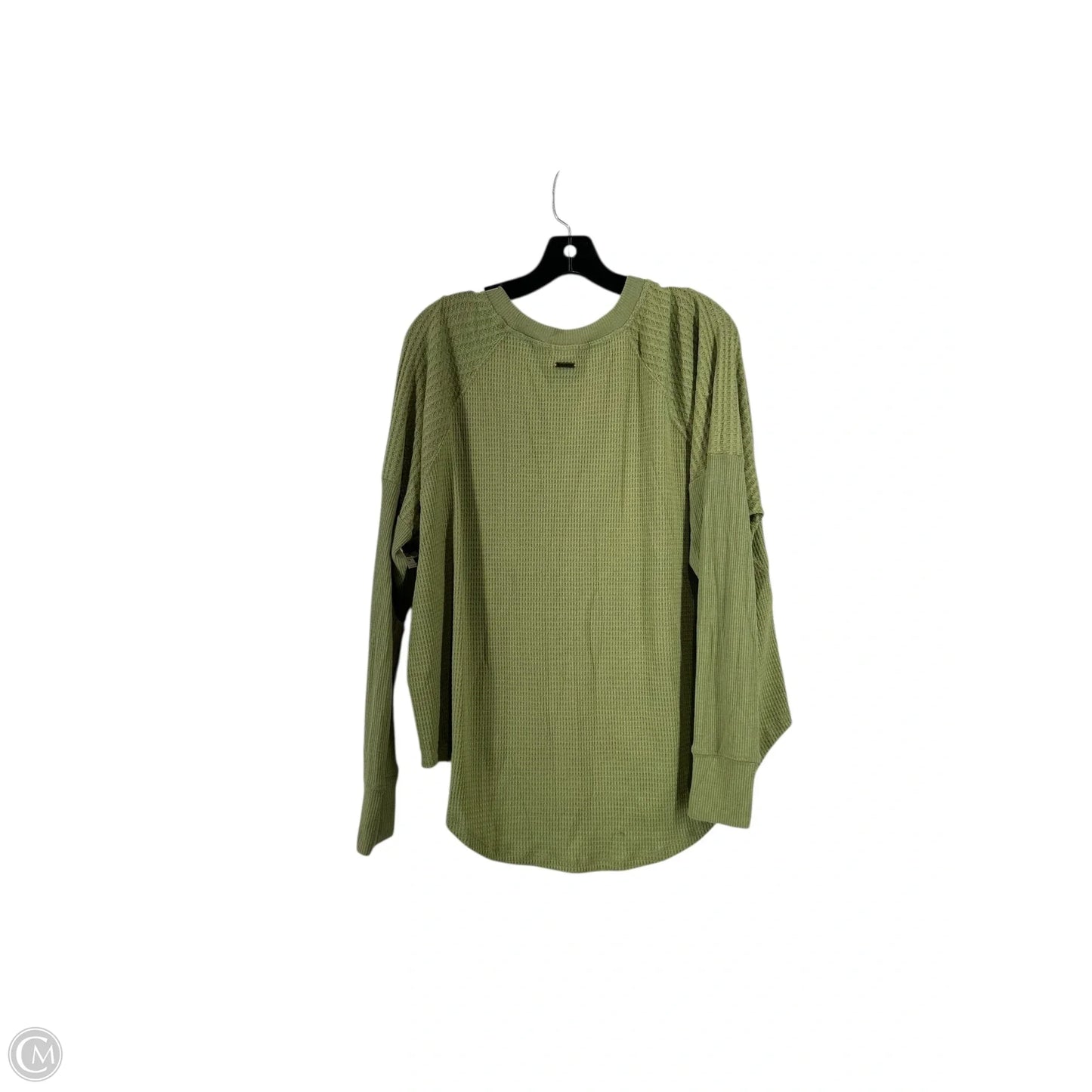Top Long Sleeve Basic By Billabong In Green, Size: M