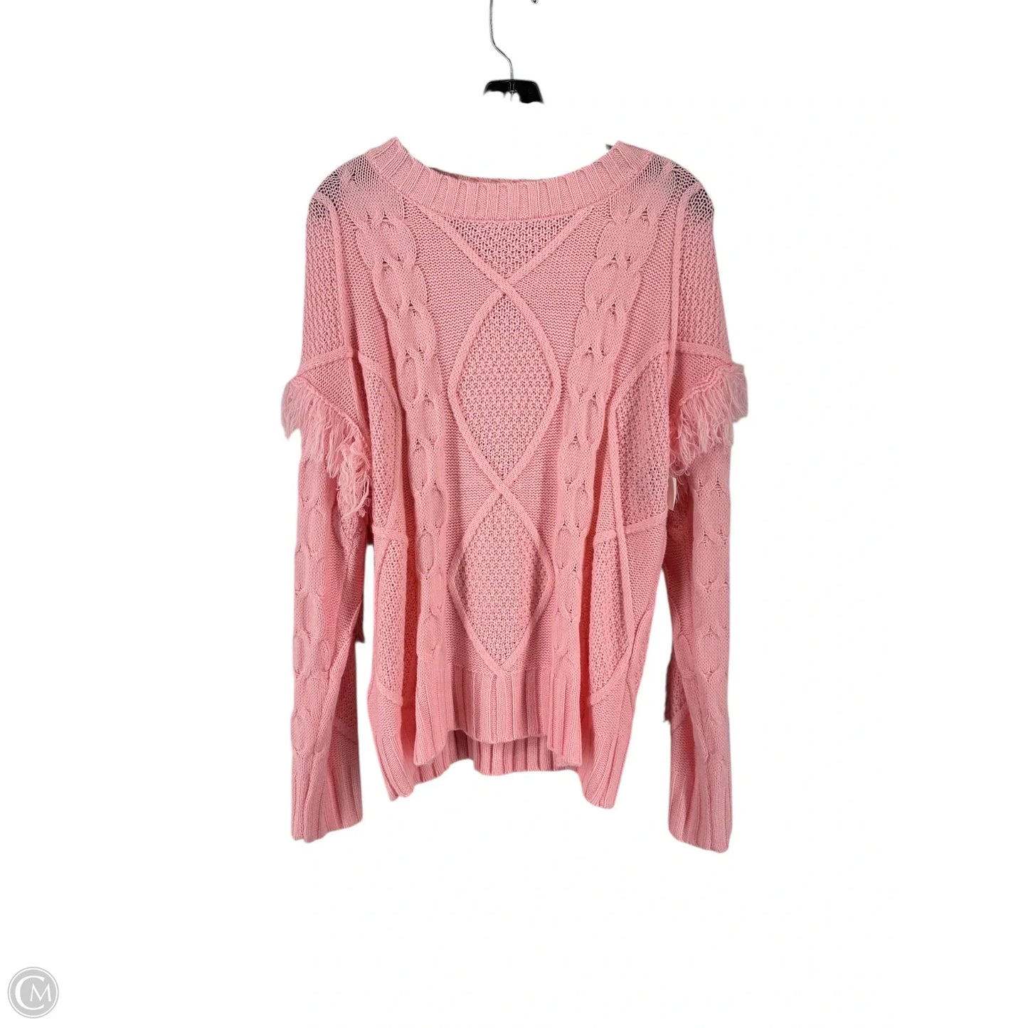 Sweater By Clothes Mentor In Pink, Size: L